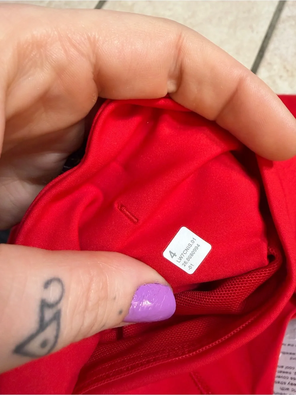NWT Lululemon Fast and Free High-Rise Short 8” *Pockets (Oxford Red) Size 4